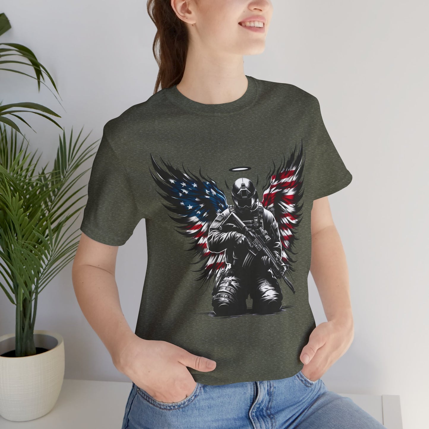 Patriotic Soldier with HaloT-shirt