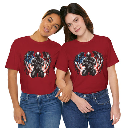 Patriotic Soldier with Angel Tee