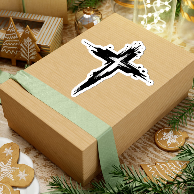 Stickers - Cross Water Mark Design for Faithful Christians