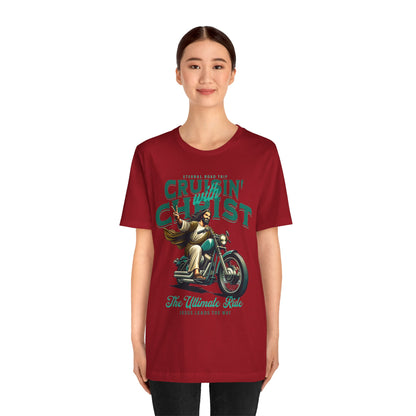 Christian Unisex Tee - Cruisin' with Christ Design