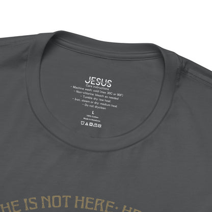 Christian Easter Tee, Religious Resurrection Shirt, He Has Risen, Unisex T-shirt, Inspirational Apparel, Biblical Quote Top