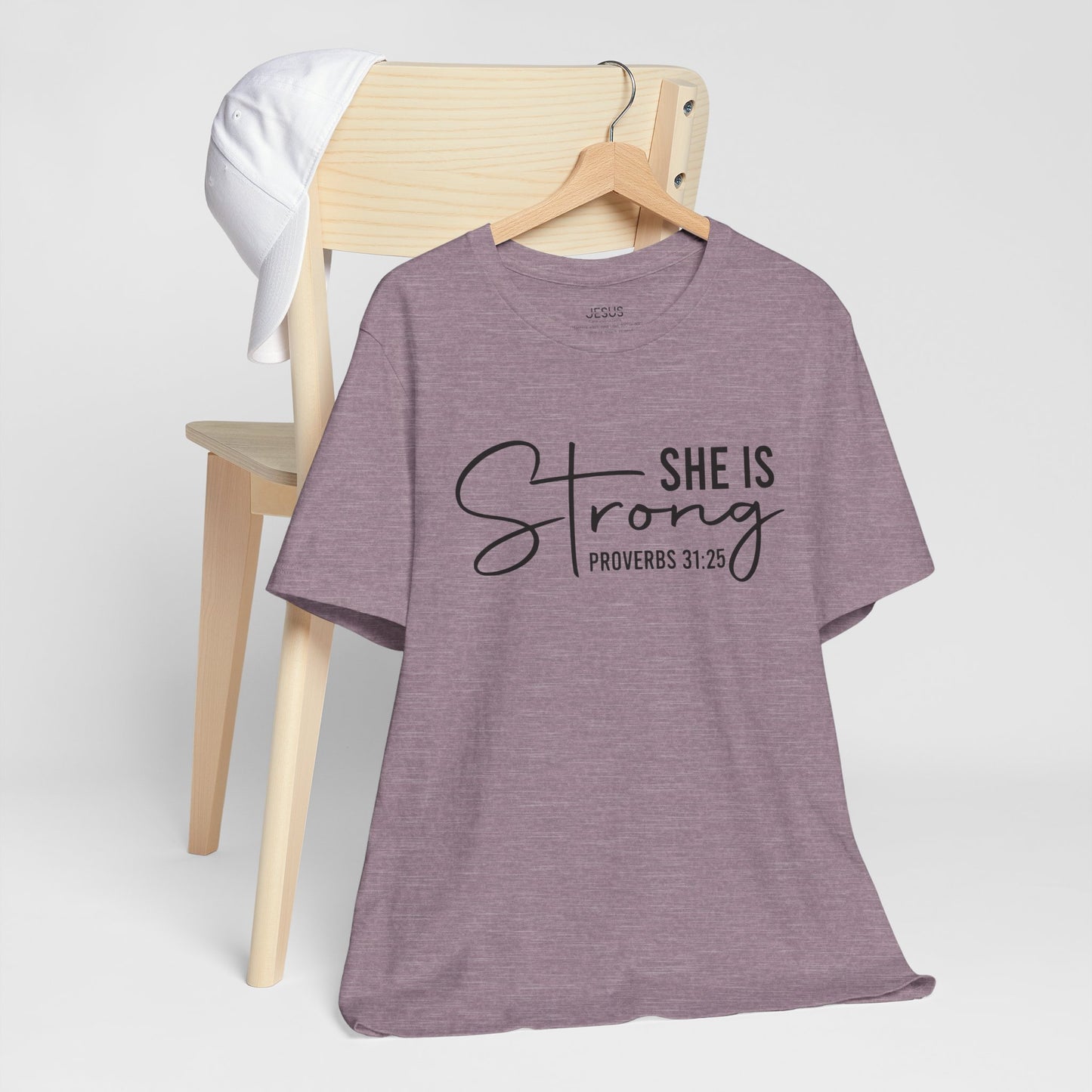 She is Strong Unisex Tee, Empowering Tshirt, Feminist Shirt, Inspirational Top, Gender Neutral Apparel