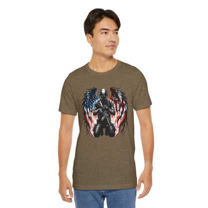 Patriotic Soldier with Angel Tee