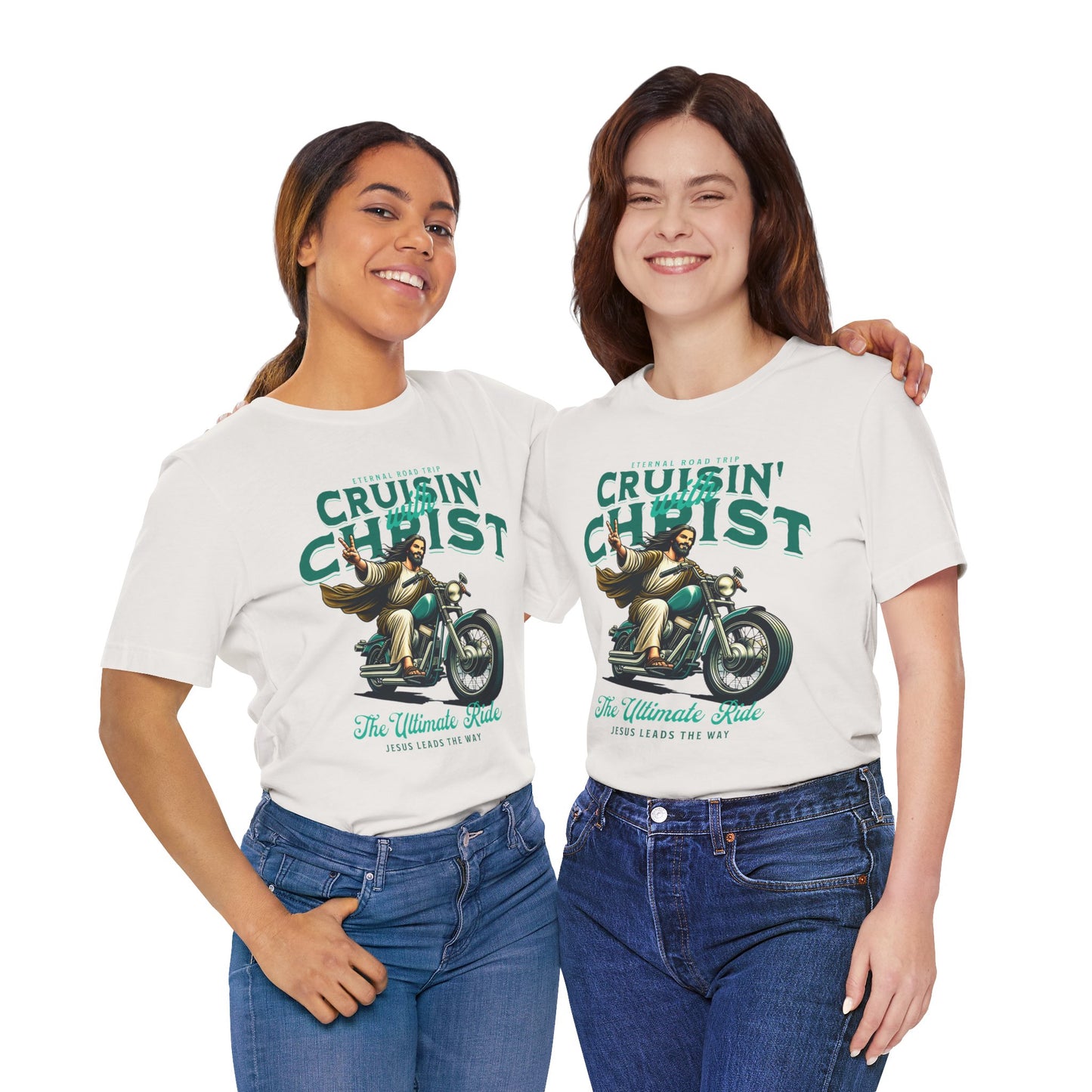 Christian Unisex Tee - Cruisin' with Christ Design