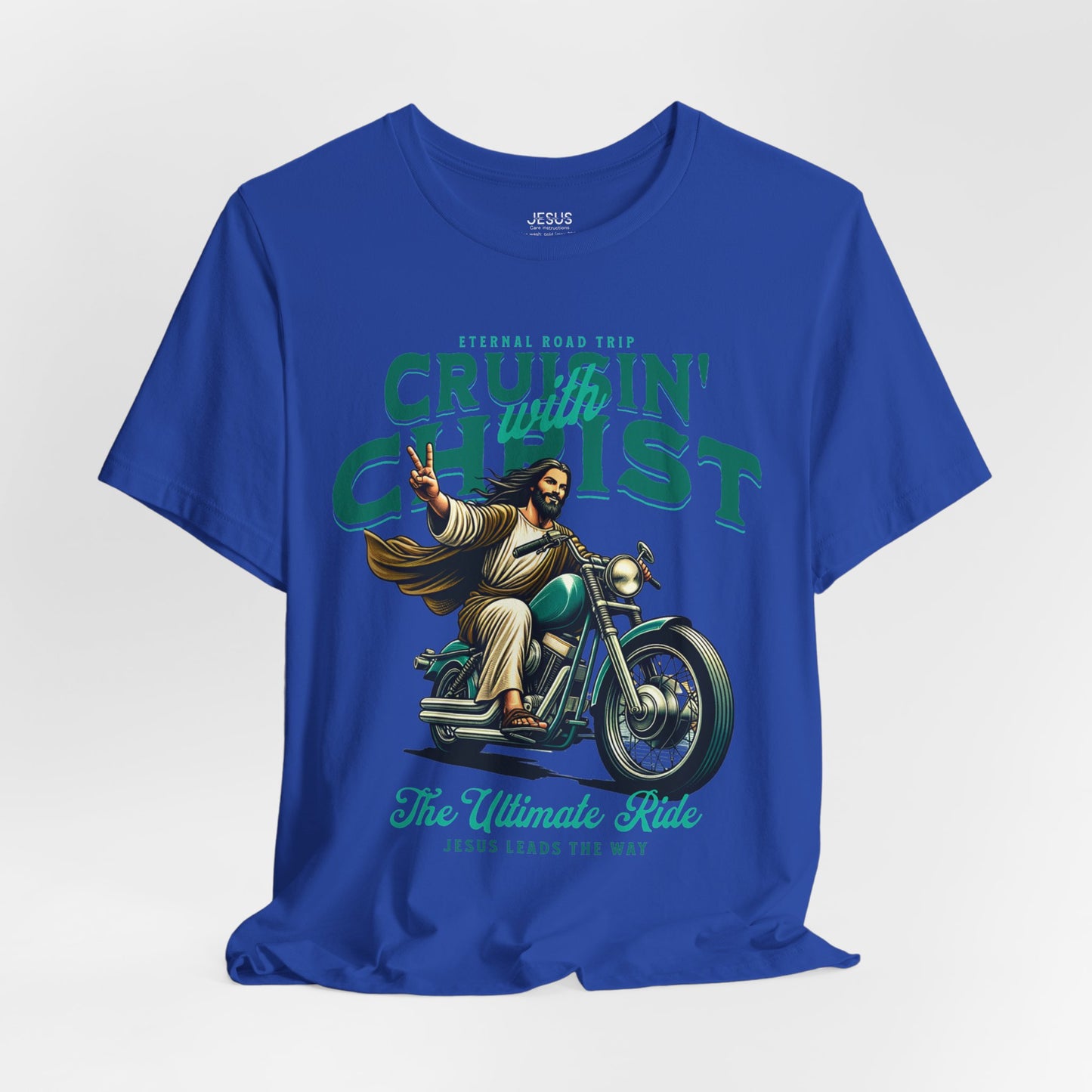 Christian Unisex Tee - Cruisin' with Christ Design