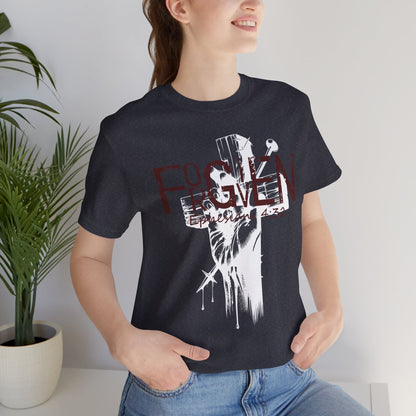 Forgiven Unisex Tee, Christian Shirt, Religious Gift, Faith Apparel, Men's Women's Tshirt