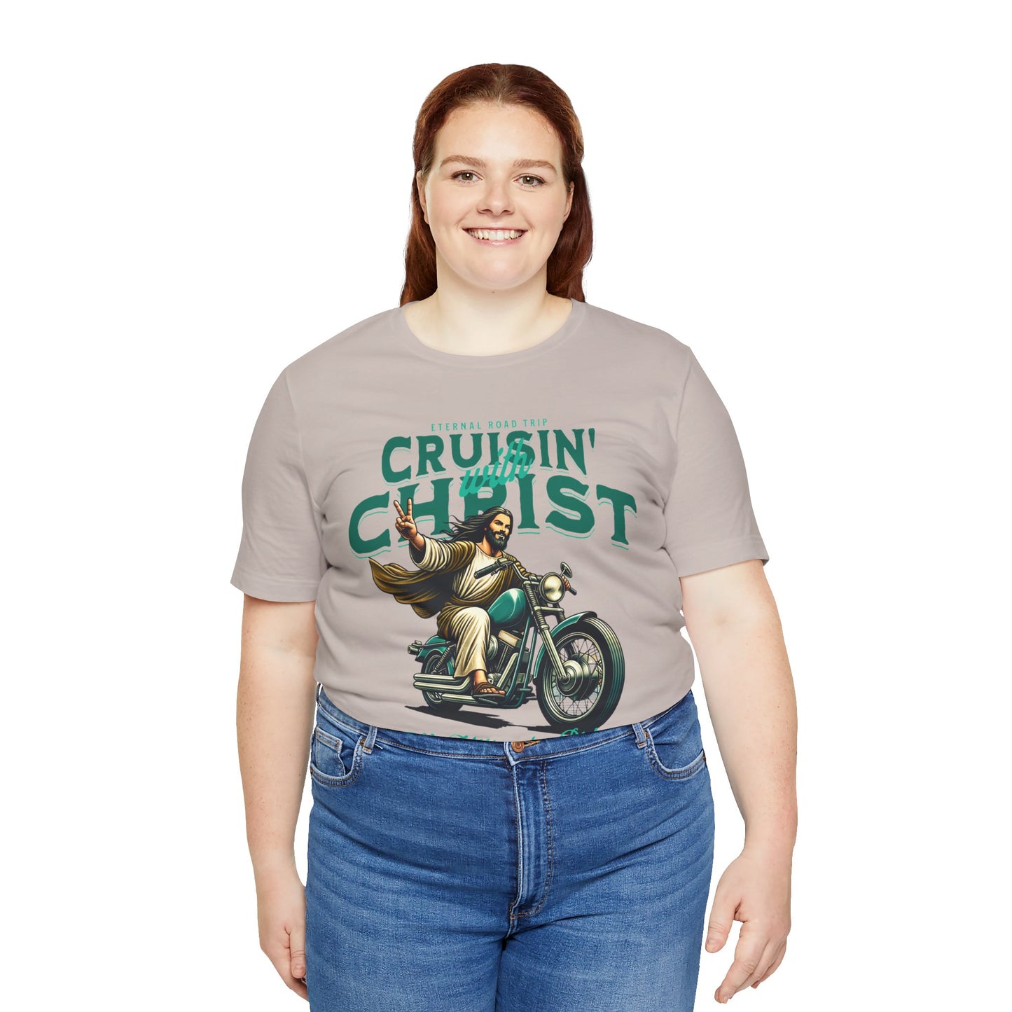 Christian Unisex Tee - Cruisin' with Christ Design