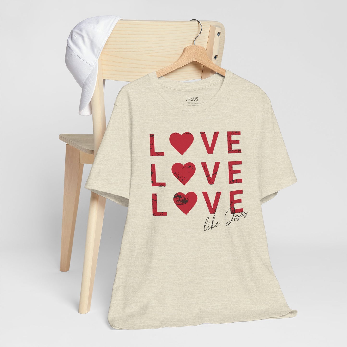 Love Like Jesus T-Shirt, Faith-Based Apparel, Christian Clothing, Inspirational Tee, Gift for Believers