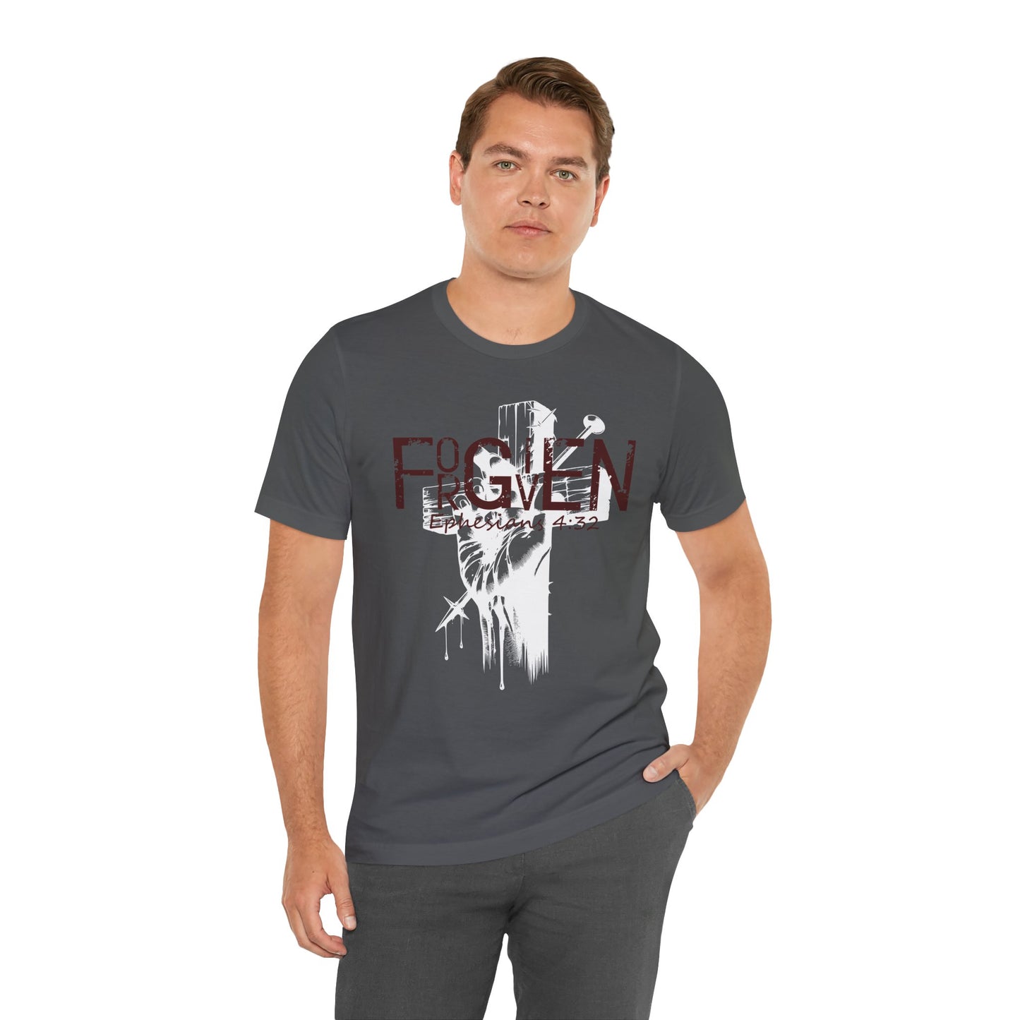 Forgiven Unisex Tee, Christian Shirt, Religious Gift, Faith Apparel, Men's Women's Tshirt