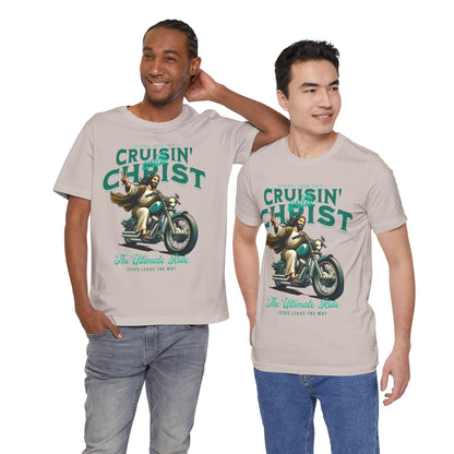 Christian Unisex Tee - Cruisin' with Christ Design