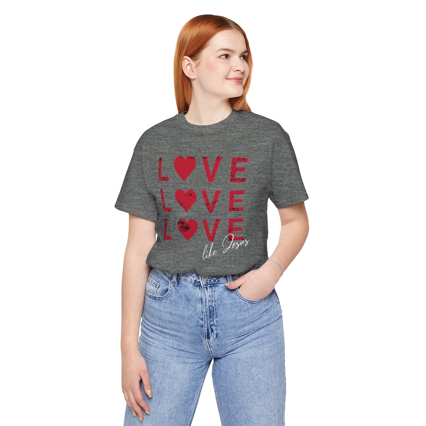 Love Like Jesus T-Shirt, Faith-Based Apparel, Christian Clothing, Inspirational Tee, Gift for Believers