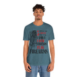 Patriotic Tee Shirt, USA Flag Faith Family Friends Graphic Unisex Jersey, Patriotic Shirt, American Apparel, Patriotic Clothing, Patriotic