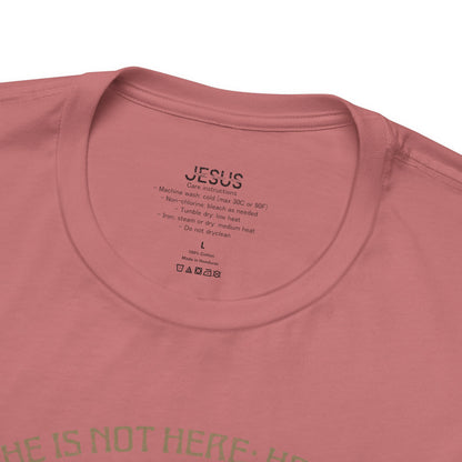 Christian Easter Tee, Religious Resurrection Shirt, He Has Risen, Unisex T-shirt, Inspirational Apparel, Biblical Quote Top