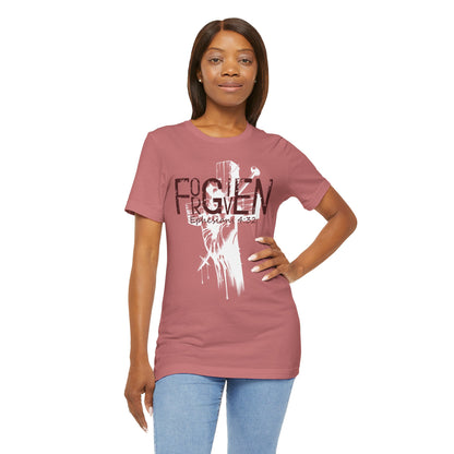 Forgiven Unisex Tee, Christian Shirt, Religious Gift, Faith Apparel, Men's Women's Tshirt