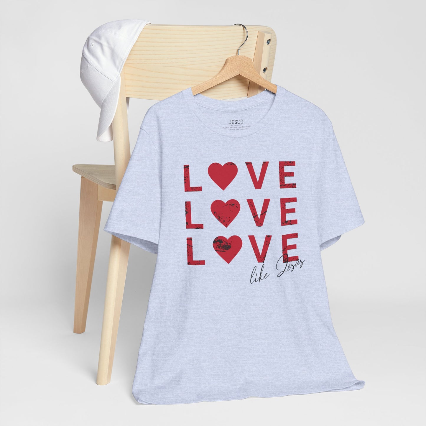 Love Like Jesus T-Shirt, Faith-Based Apparel, Christian Clothing, Inspirational Tee, Gift for Believers