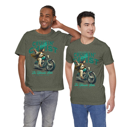 Christian Unisex Tee - Cruisin' with Christ Design