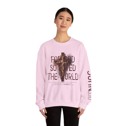 Heavenly Threads - Bible Verse Unisex Sweatshirt, Christian Apparel, Inspirational Jumper, Faith Crewneck, Religious Gift for Him or Her