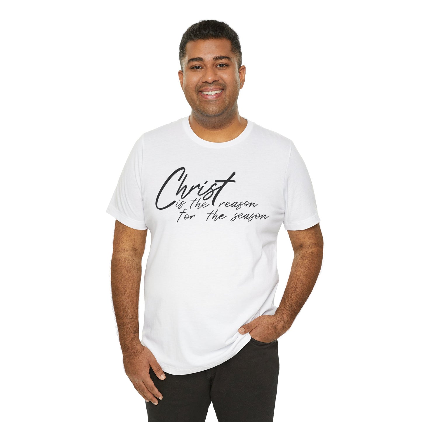 Wear Your Beliefs: Christ is the Reason Unisex Tee, Religious Short Sleeve T-Shirt, Inspirational Christian Clothing, Faith Tee