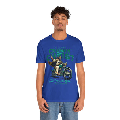 Christian Unisex Tee - Cruisin' with Christ Design