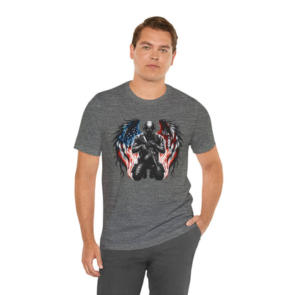 Patriotic Soldier with Angel Tee