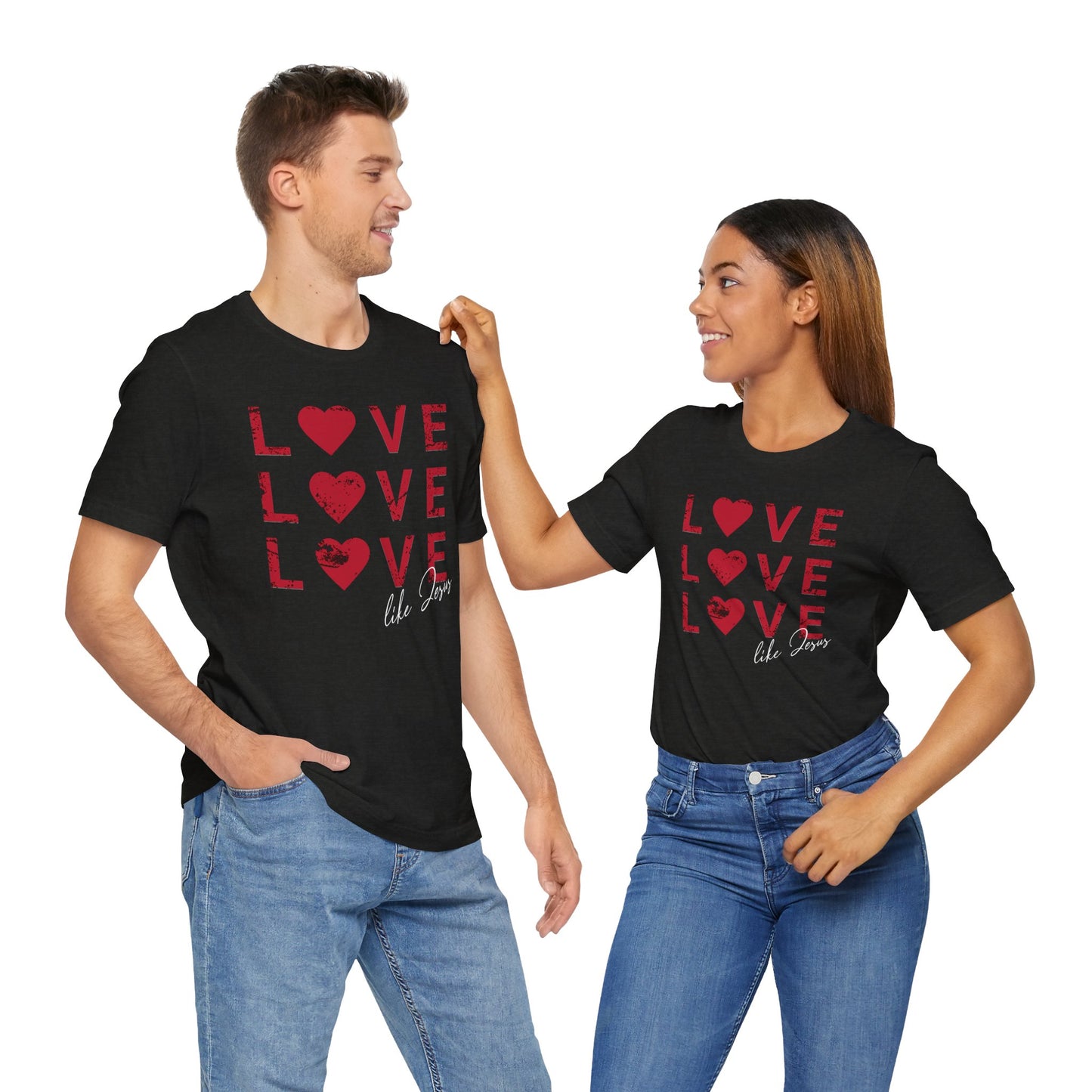 Love Like Jesus T-Shirt, Faith-Based Apparel, Christian Clothing, Inspirational Tee, Gift for Believers