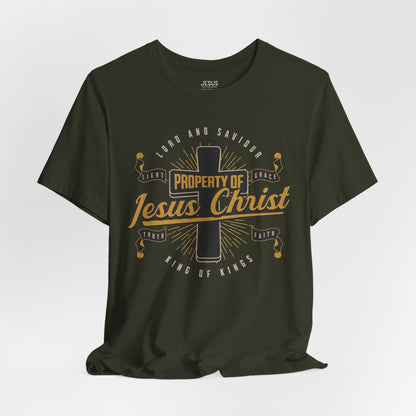 Christian Unisex Tee - Property of Jesus Christ Shirt