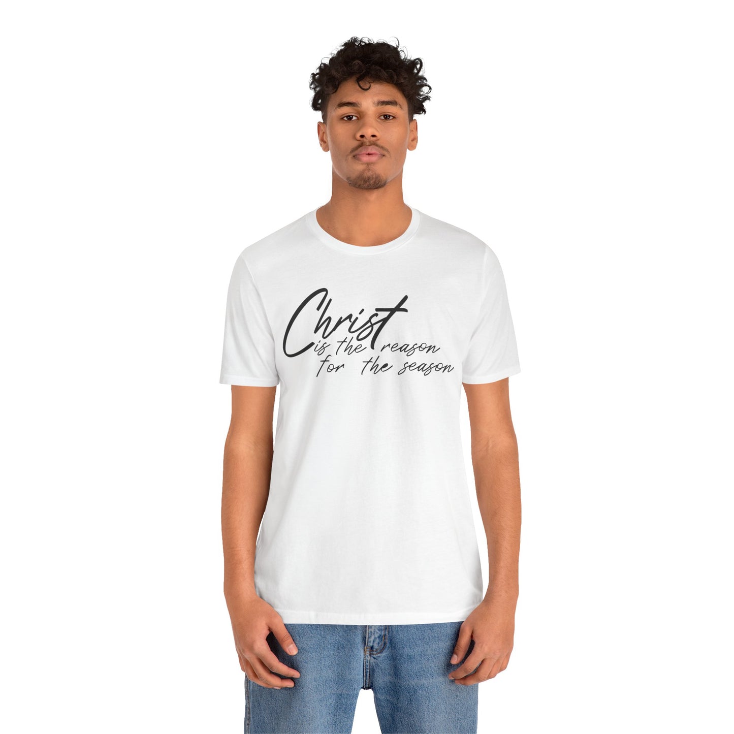 Wear Your Beliefs: Christ is the Reason Unisex Tee, Religious Short Sleeve T-Shirt, Inspirational Christian Clothing, Faith Tee