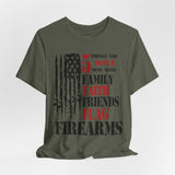 Patriotic Tee Shirt, USA Flag Faith Family Friends Graphic Unisex Jersey, Patriotic Shirt, American Apparel, Patriotic Clothing, Patriotic