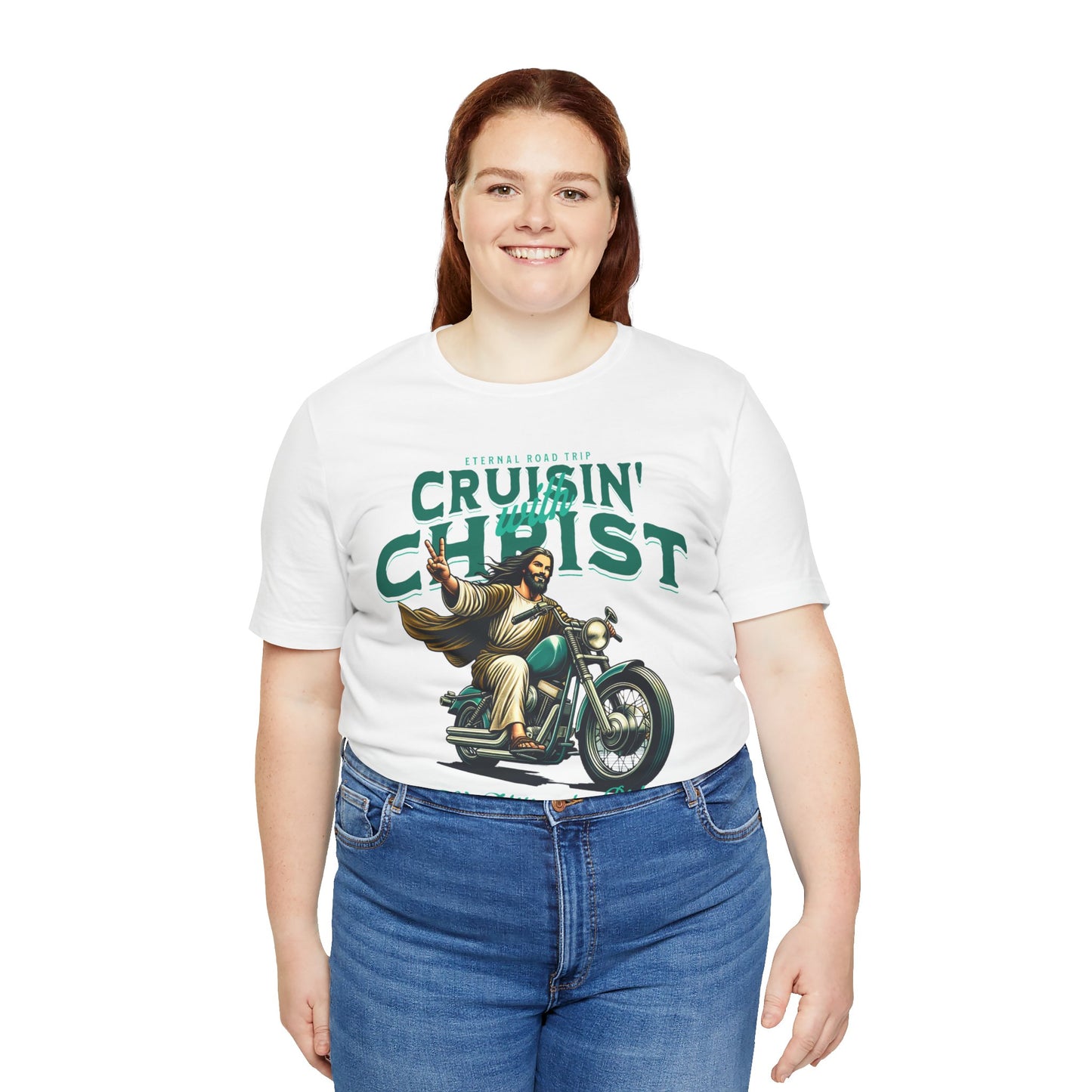 Christian Unisex Tee - Cruisin' with Christ Design