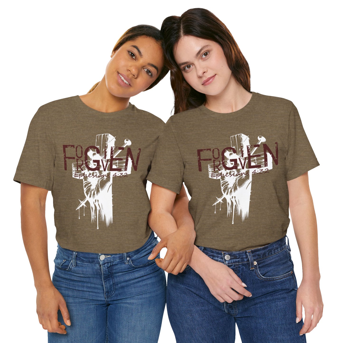 Forgiven Unisex Tee, Christian Shirt, Religious Gift, Faith Apparel, Men's Women's Tshirt