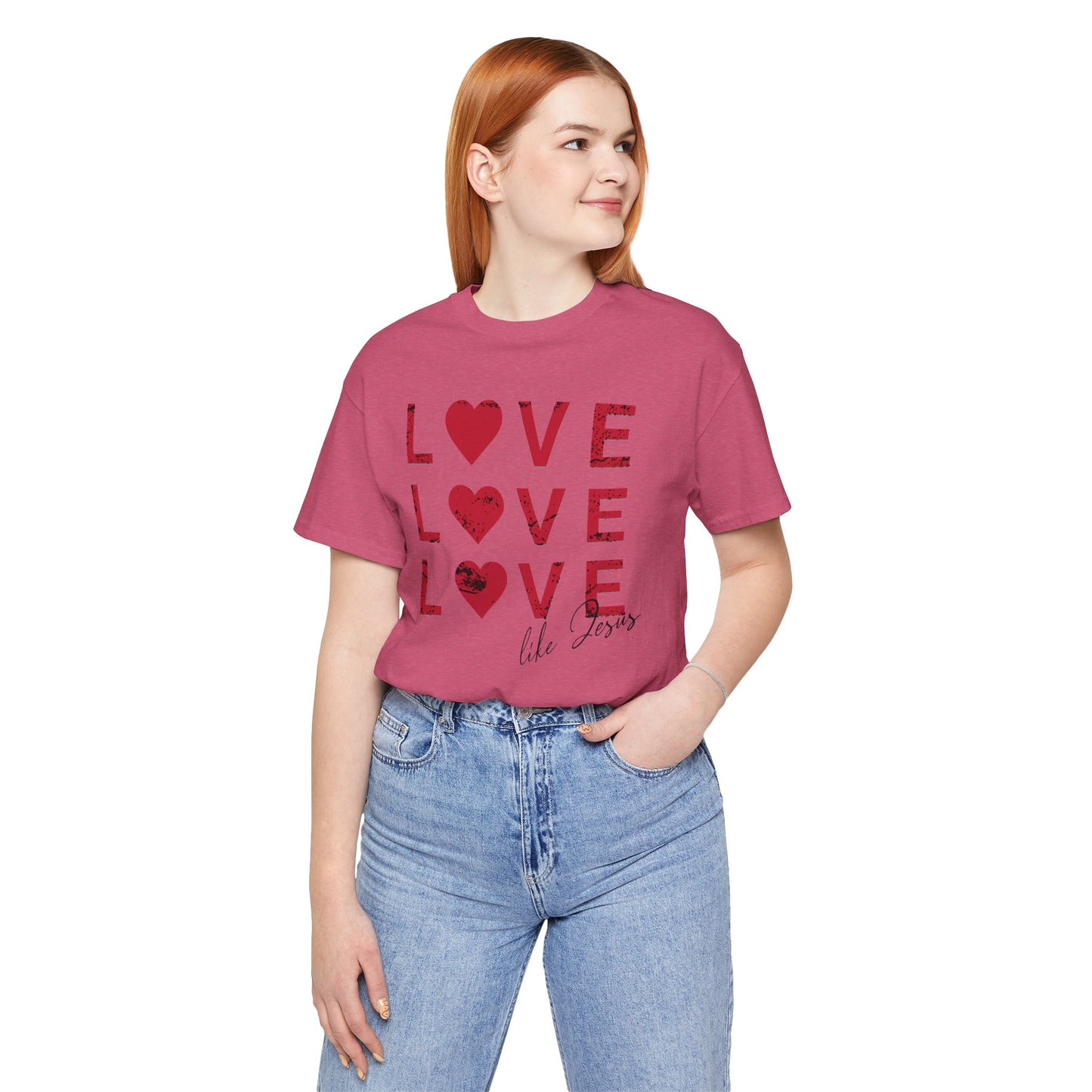 Love Like Jesus T-Shirt, Faith-Based Apparel, Christian Clothing, Inspirational Tee, Gift for Believers