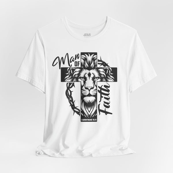 Man of Faith Unisex Jersey Short Sleeve Tee