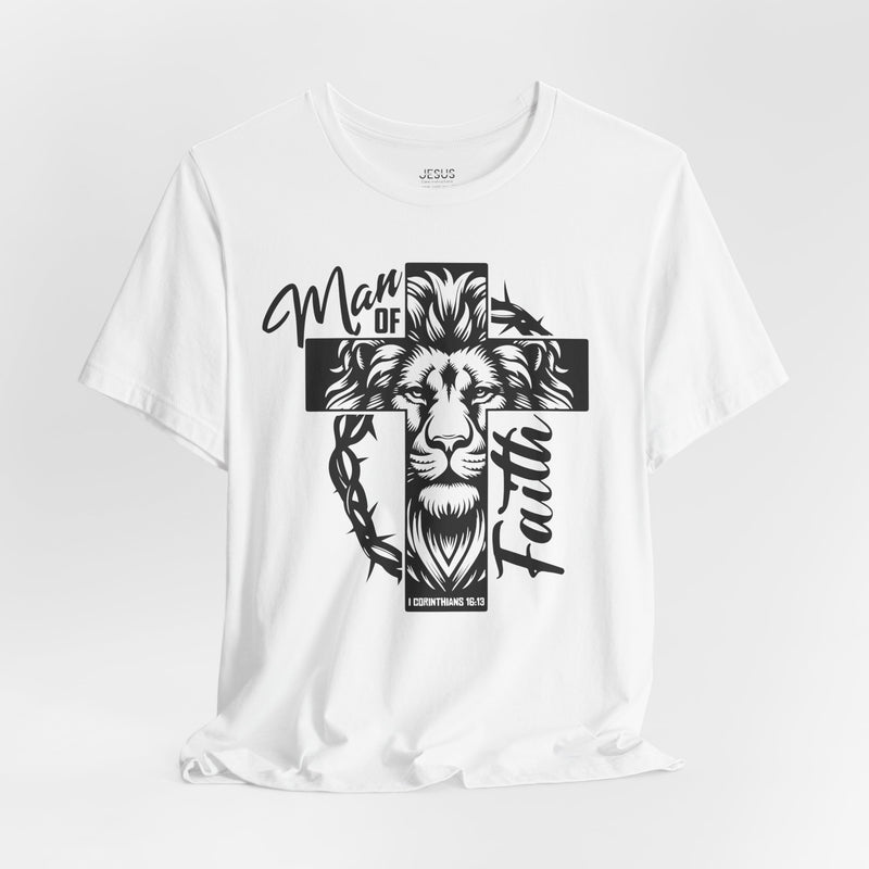 Man of Faith Unisex Jersey Short Sleeve Tee