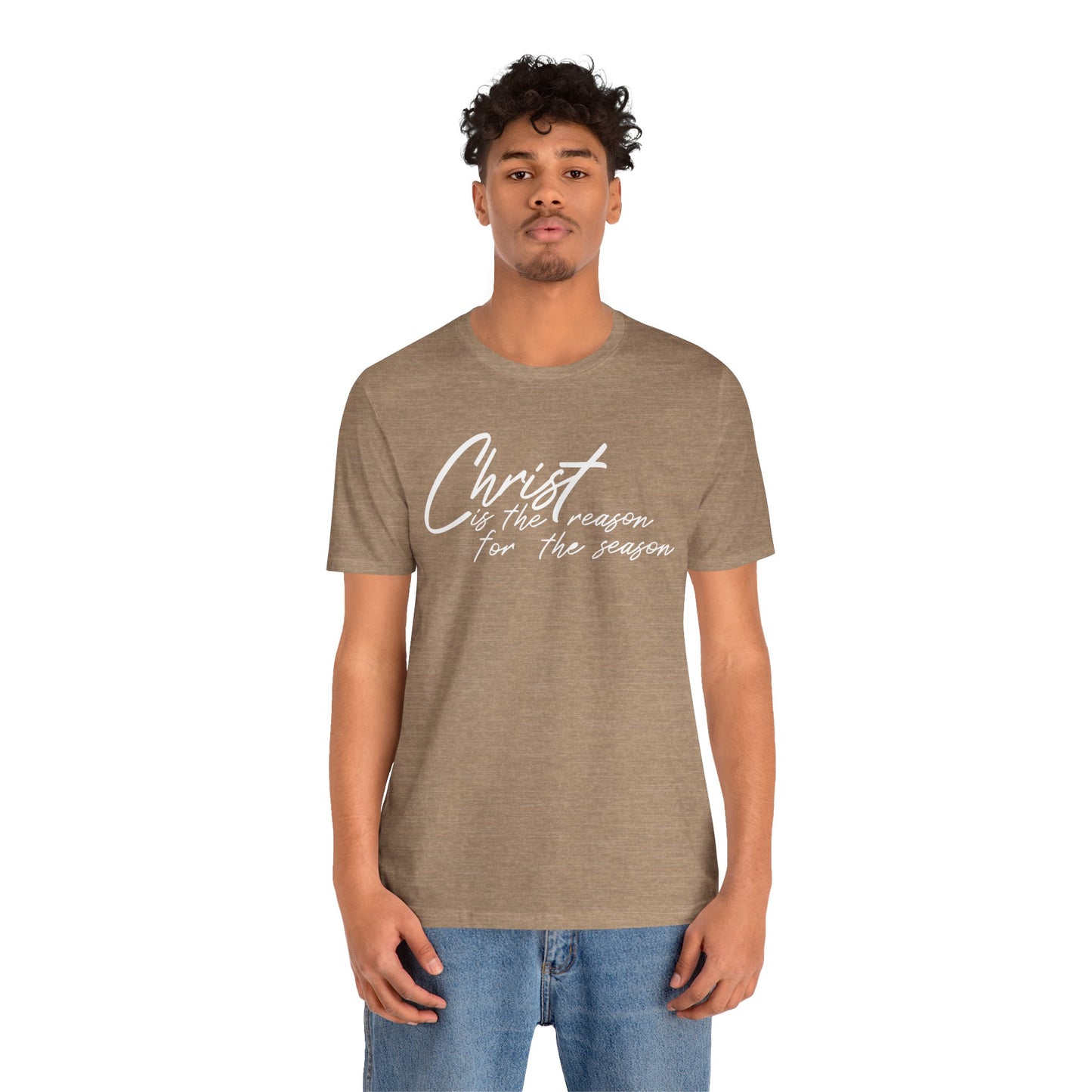 Wear Your Beliefs: Christ is the Reason Unisex Tee, Religious Short Sleeve T-Shirt, Inspirational Christian Clothing, Faith Tee