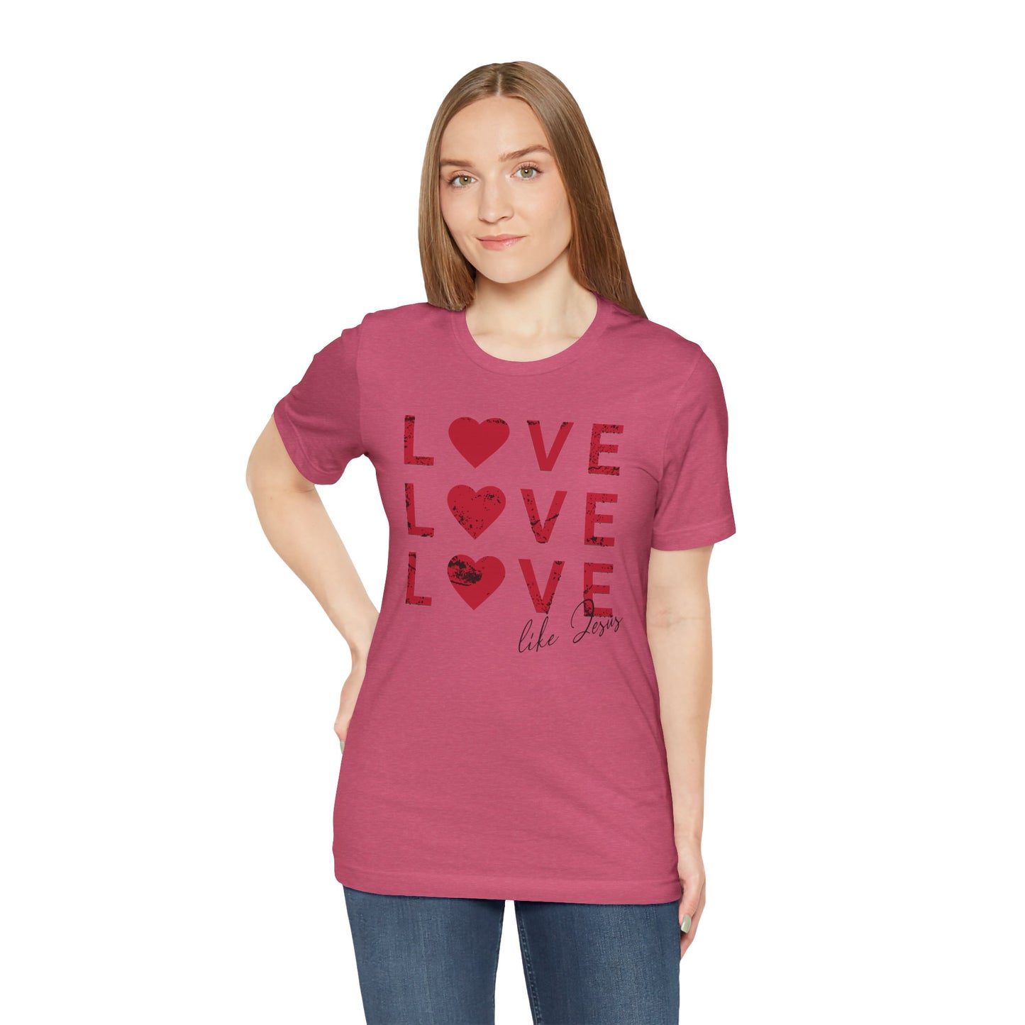 Love Like Jesus T-Shirt, Faith-Based Apparel, Christian Clothing, Inspirational Tee, Gift for Believers