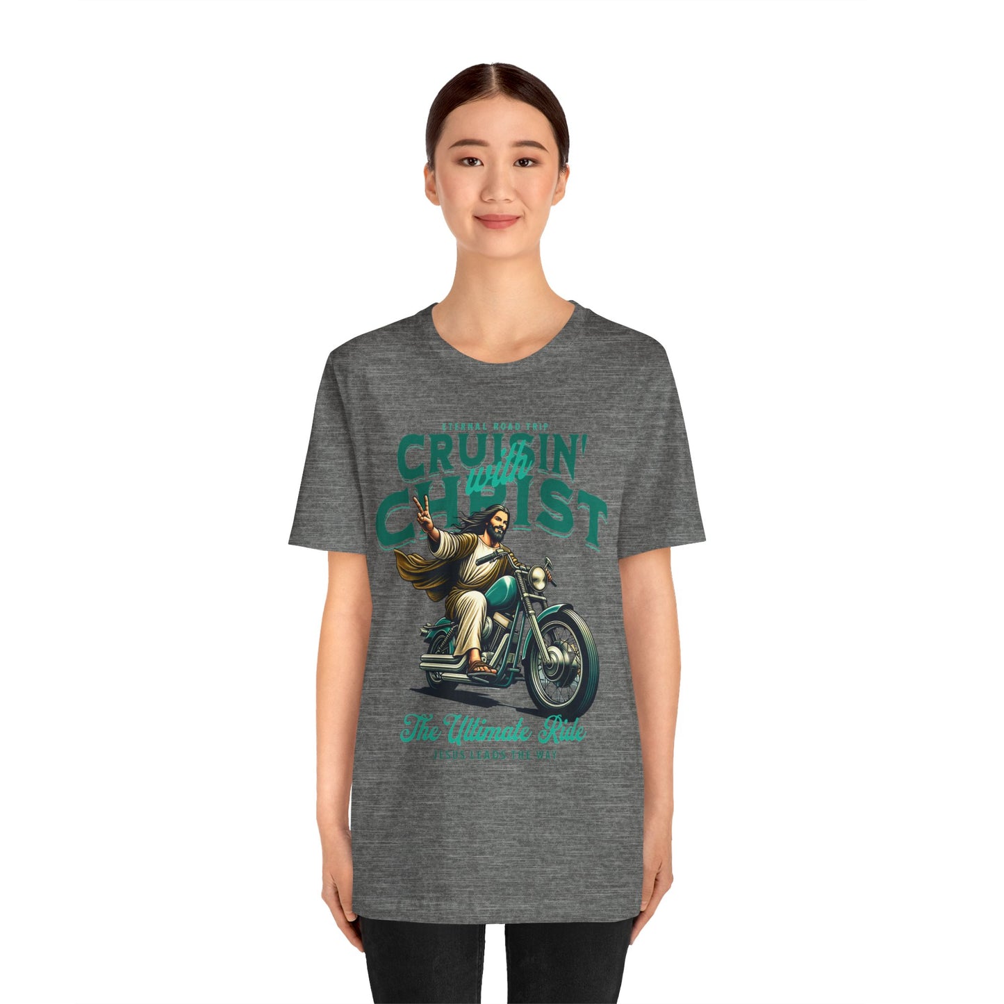 Christian Unisex Tee - Cruisin' with Christ Design