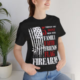 Patriotic Tee Shirt, USA Flag Faith Family Friends Graphic Unisex Jersey, Patriotic Shirt, American Apparel, Patriotic Clothing, Patriotic