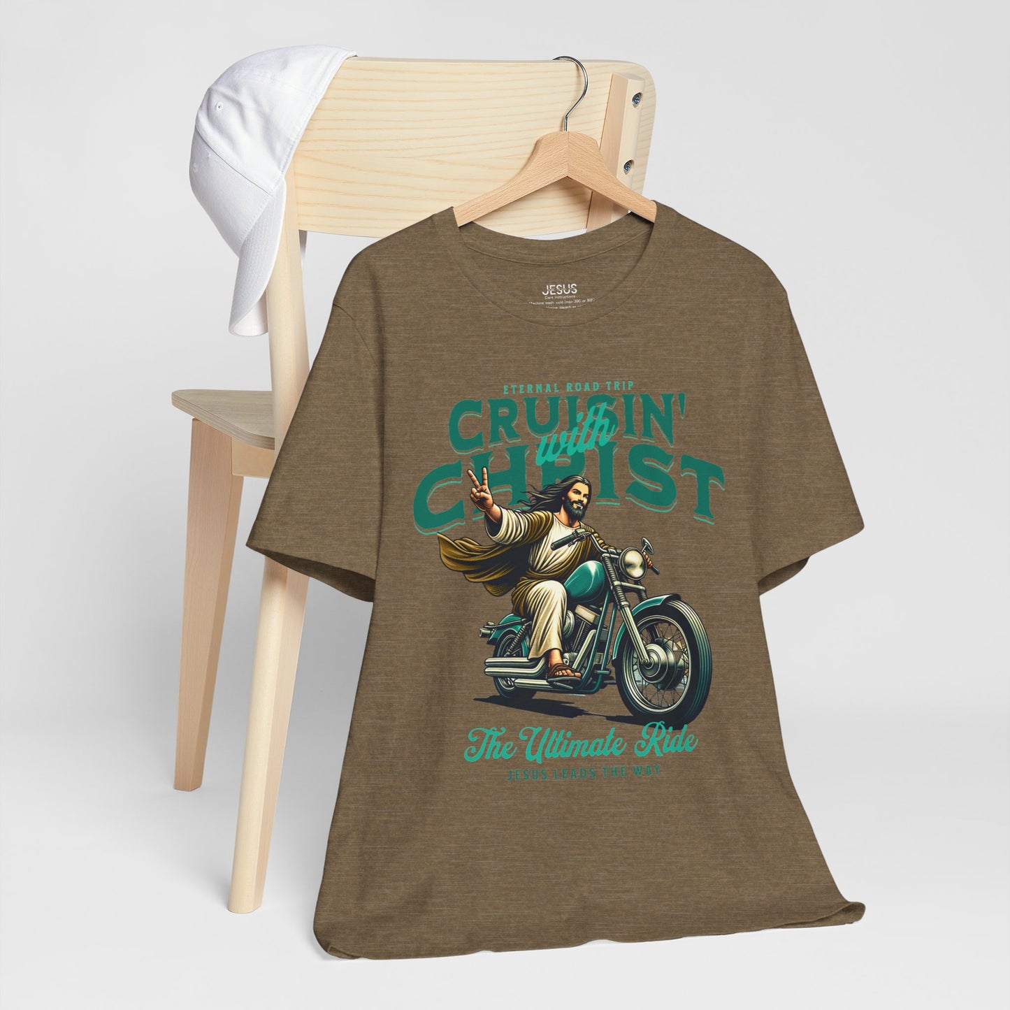 Christian Unisex Tee - Cruisin' with Christ Design