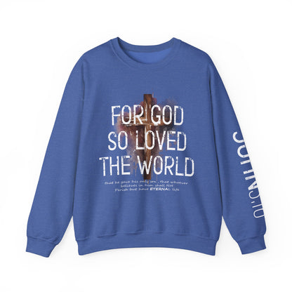 Heavenly Threads - Bible Verse Unisex Sweatshirt, Christian Apparel, Inspirational Jumper, Faith Crewneck, Religious Gift for Him or Her