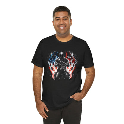 Patriotic Soldier with Angel Tee