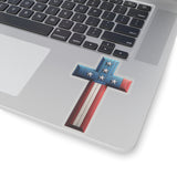 Sticker- USA Cross Design