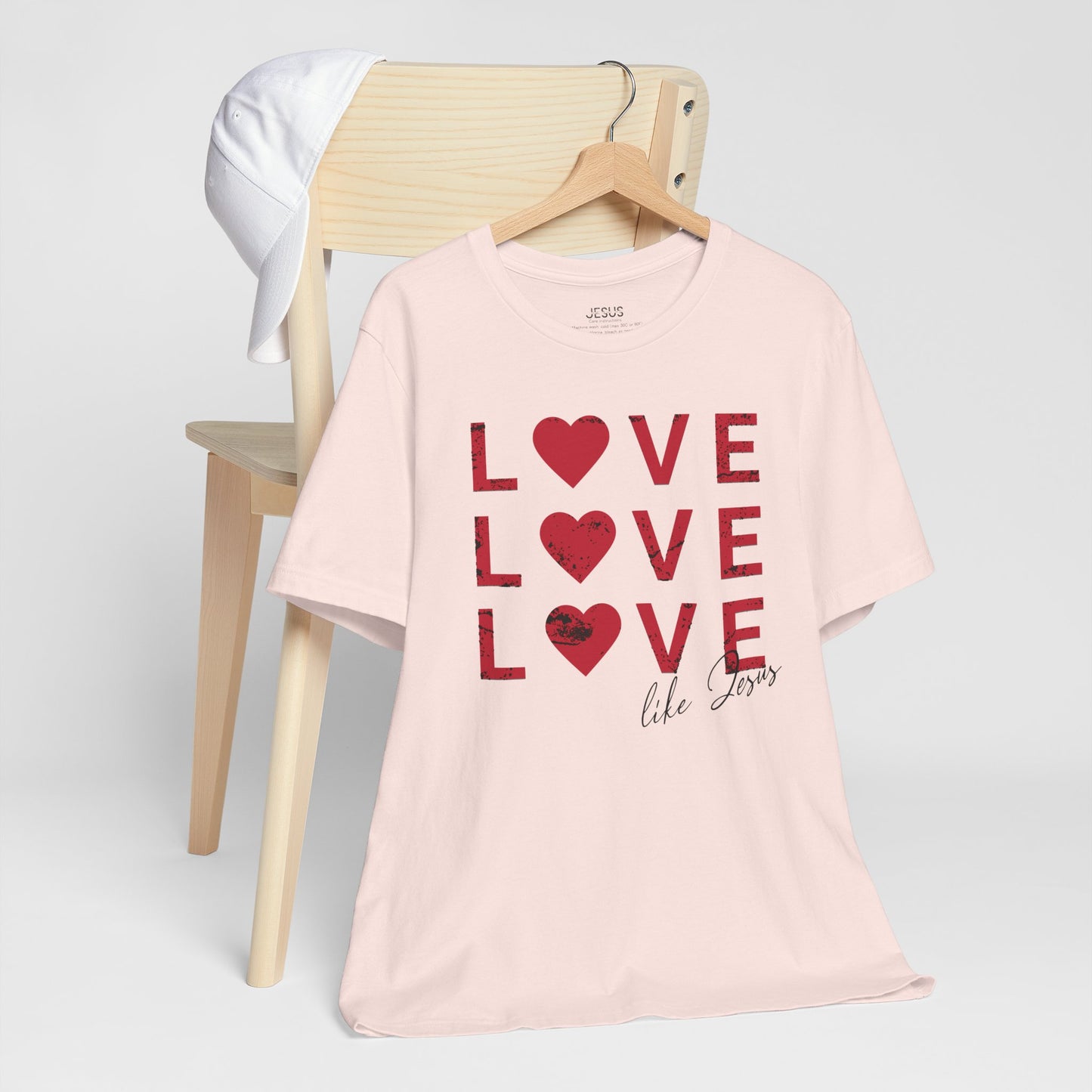 Love Like Jesus T-Shirt, Faith-Based Apparel, Christian Clothing, Inspirational Tee, Gift for Believers