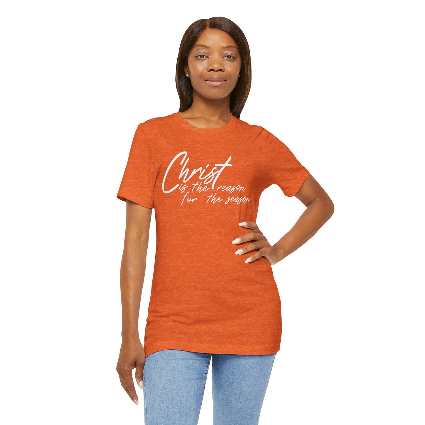 Wear Your Beliefs: Christ is the Reason Unisex Tee, Religious Short Sleeve T-Shirt, Inspirational Christian Clothing, Faith Tee