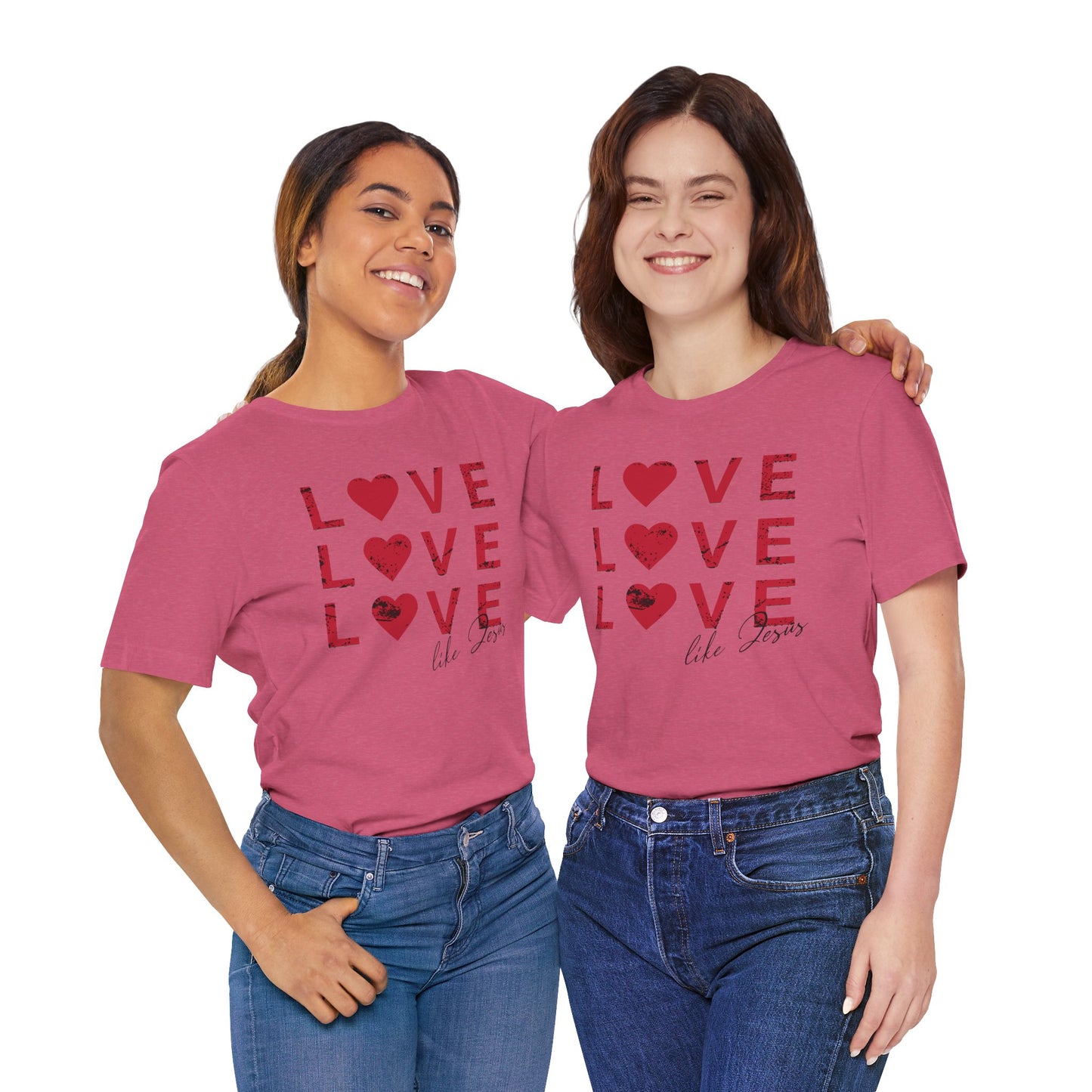 Love Like Jesus T-Shirt, Faith-Based Apparel, Christian Clothing, Inspirational Tee, Gift for Believers