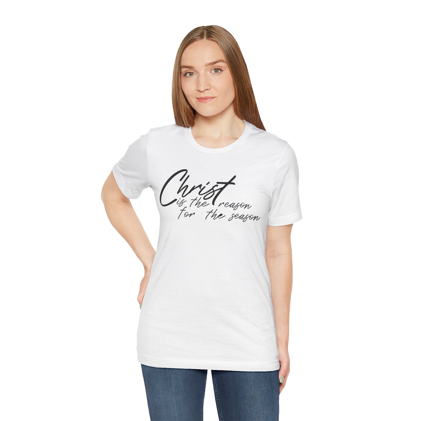 Wear Your Beliefs: Christ is the Reason Unisex Tee, Religious Short Sleeve T-Shirt, Inspirational Christian Clothing, Faith Tee