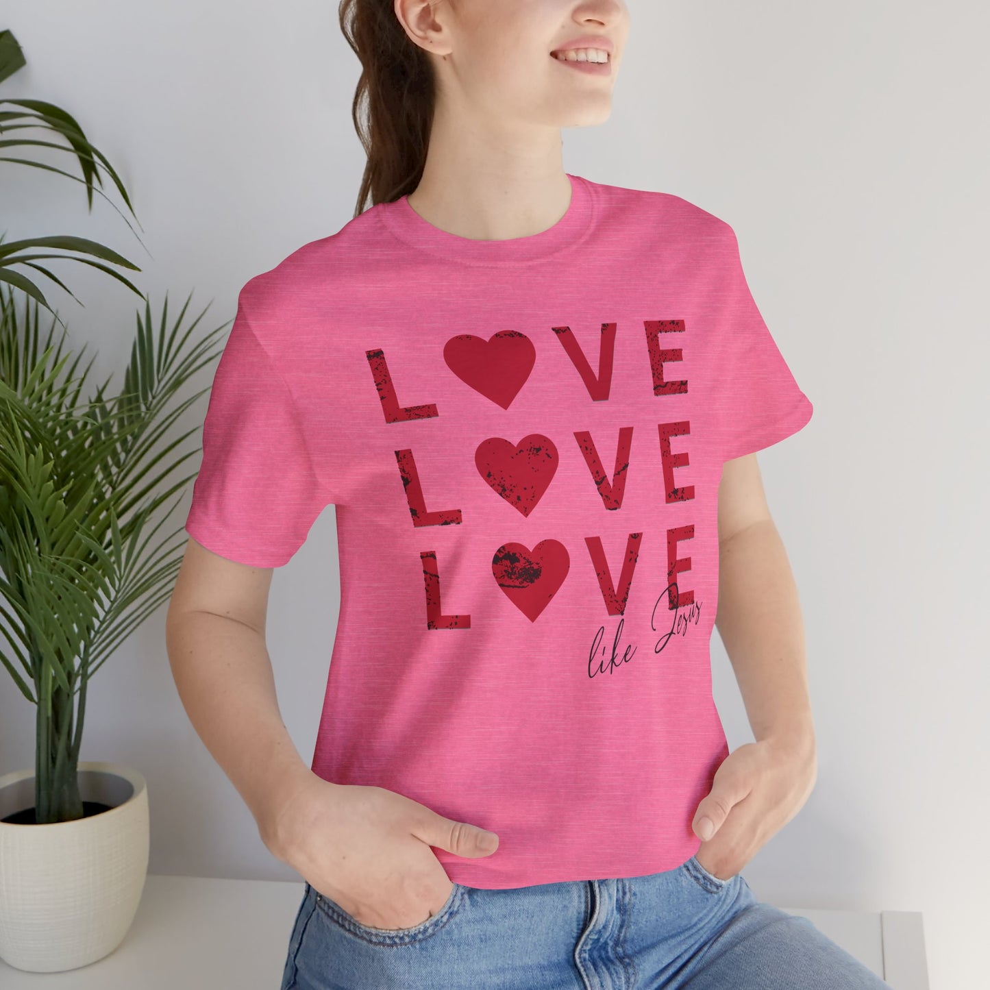 Love Like Jesus T-Shirt, Faith-Based Apparel, Christian Clothing, Inspirational Tee, Gift for Believers