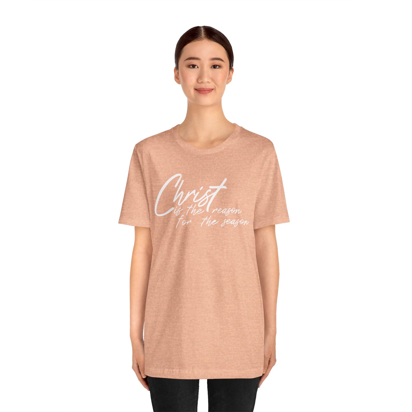 Wear Your Beliefs: Christ is the Reason Unisex Tee, Religious Short Sleeve T-Shirt, Inspirational Christian Clothing, Faith Tee