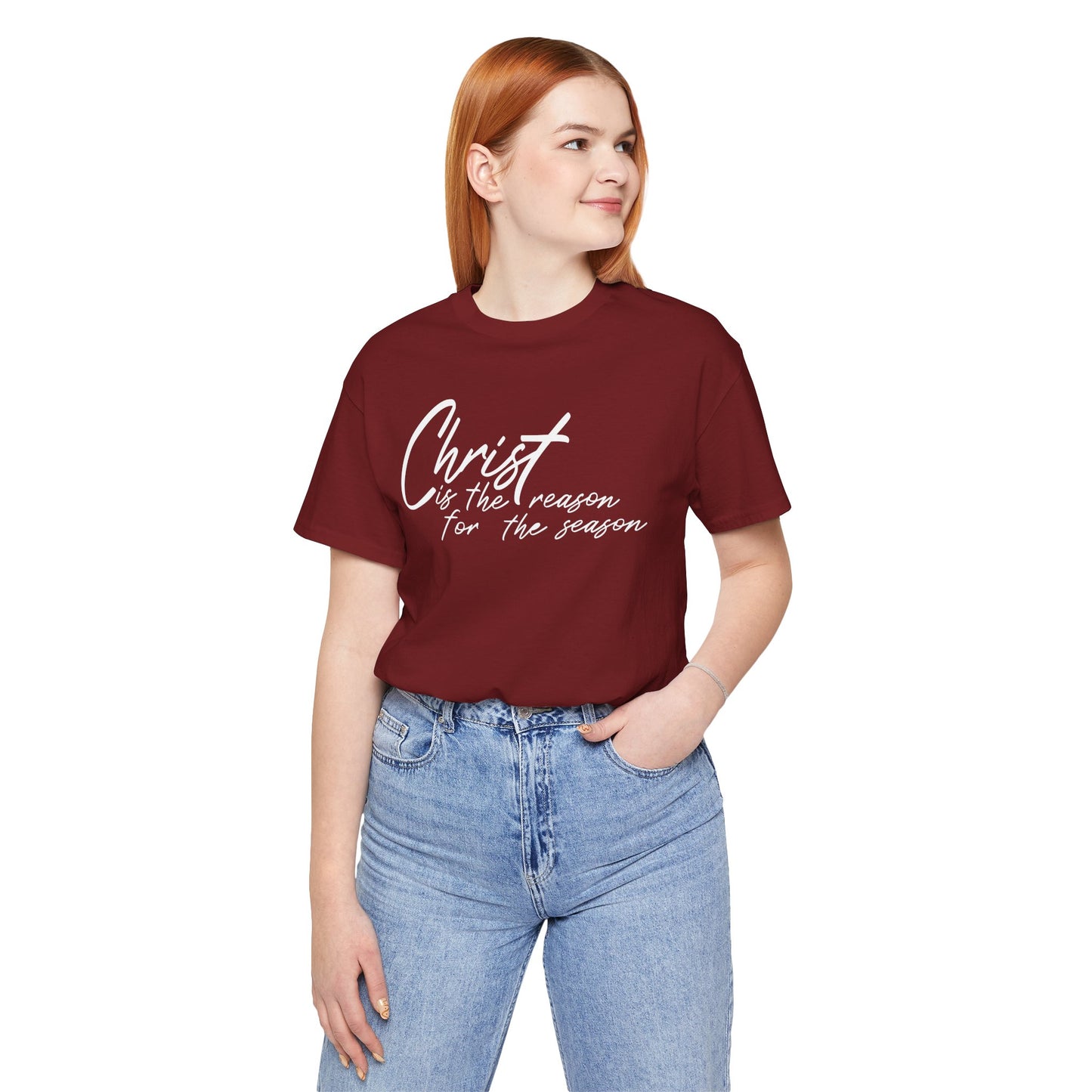 Wear Your Beliefs: Christ is the Reason Unisex Tee, Religious Short Sleeve T-Shirt, Inspirational Christian Clothing, Faith Tee