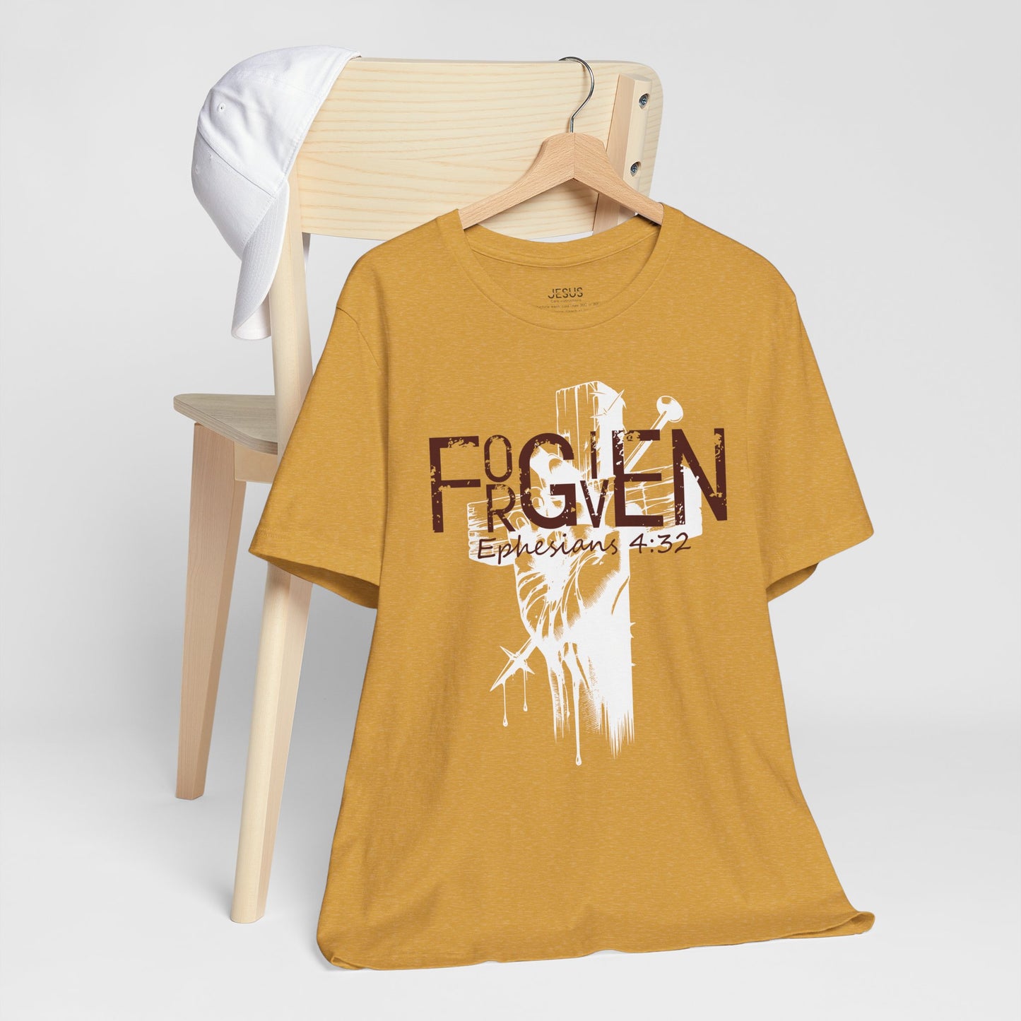 Forgiven Unisex Tee, Christian Shirt, Religious Gift, Faith Apparel, Men's Women's Tshirt