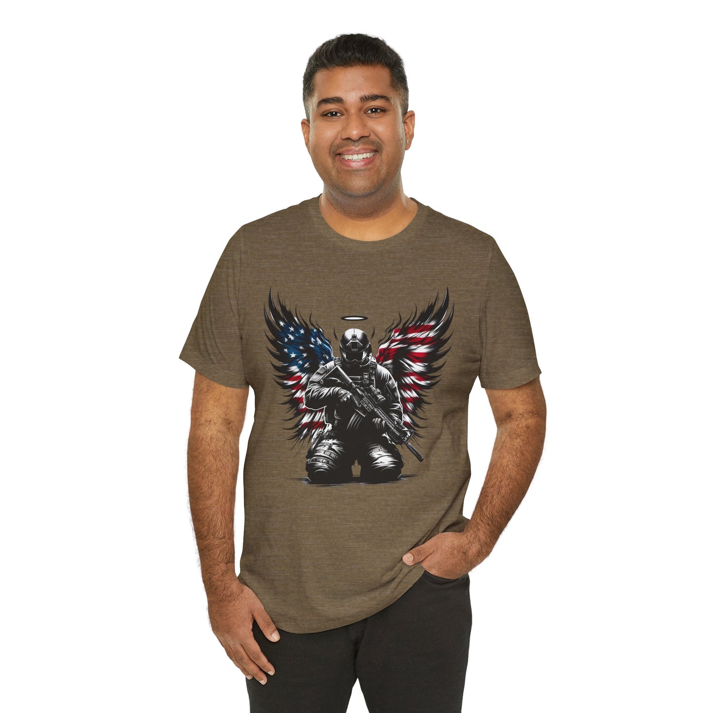 Patriotic Soldier with HaloT-shirt